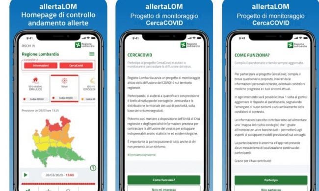 App per controllo contagio in Lombardia: ecco come funziona